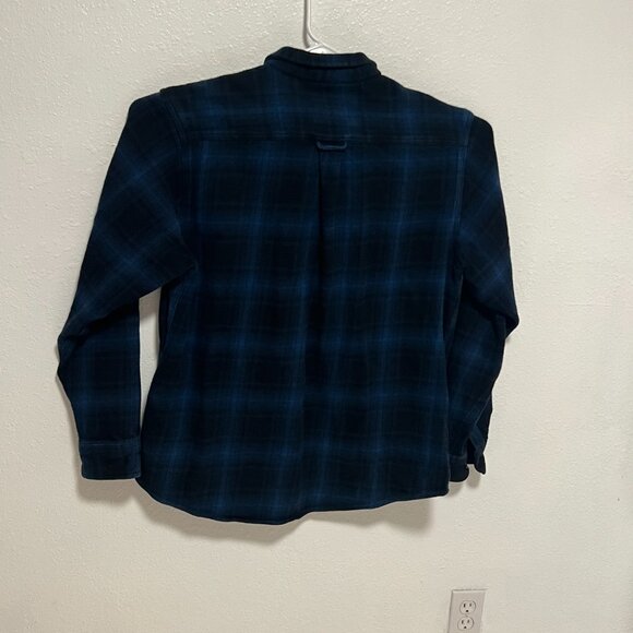 Orvis Heavyweight Flannel Shirt Button Up Shacket Jacket Blue Men's size XL - Picture 9 of 9